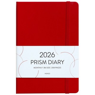 2026 프리즘 B6 먼슬리 다이어리, 레드