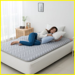 안전 따뜻 도톰한 비오바디 한일의료기 탄소매트 EMF 카본 전기매트 전기장판, 핫핫 퀸더블(140x200cm), 4.헤링본 그레이