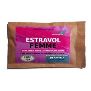 USKORNET (영국제조) Estravol Femme MTF 트랜스젠더 레이디 보이 가슴 확대 남성 여성 가슴 성장 건강 탄력 보충제, 1개, 30정