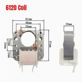 전자레인지용 모터 코일 1개 스팀 오븐 에어프라이어 전기 핫팟 웨이브 스토브 볶음기용 220V 권선 퓨즈 와, 03 6120
