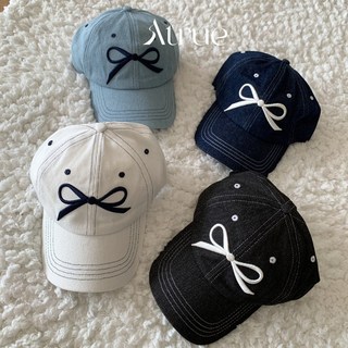 【寬簷軟頂 版型好】車縫線蝴蝶結帽子 棒球帽 老帽 軟頂 男女可戴 可調節