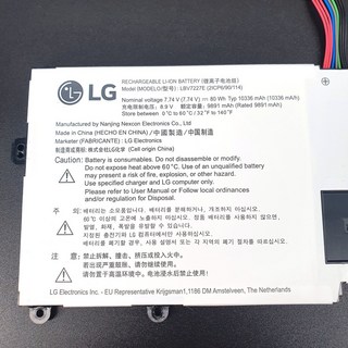 LG LBV7227E 電池 通用 LBZ722DM Gram 2020 15Z90N 17Z90N 筆記型電腦電池, 1個, 保固三個月