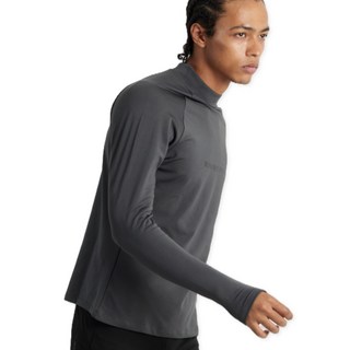 러너스픽 남성용 가을겨울 반폴라 스판 긴팔 러닝웨어 기모 운동용 기능성 러닝 긴팔티