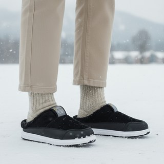 내셔널지오그래픽 여성용 털 슬리퍼 겨울 샌들 털신