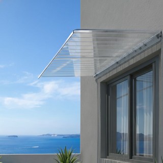 더존 완벽방수 조립식 현관 창문 처마 고정 어닝 비가림 캐노피 일자형, 투명