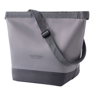 무무 보온 보냉백 도시락가방 핸드 숄더백, 그레이, 1개