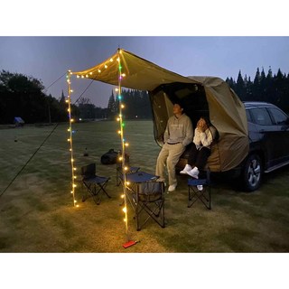 休旅車尾帳篷 車宿車泊 蚊帳遮陽防雨 適用CRV RAV4 X-Trail Tucson, 車尾帳,黑色