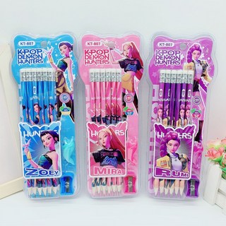 케이팝 데몬 헌터스 연필 12PCS 세트, 12개, 조이