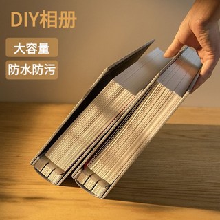 熱銷復古棉麻相冊影集 DIY手工黏貼式情侶戀愛紀念相簿, 光陰故事,16寸20張40面
