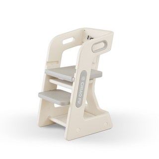 CHIAO FU 兒童學習椅，高度可調節，安全穩固，多功能成長椅, 月牙灰