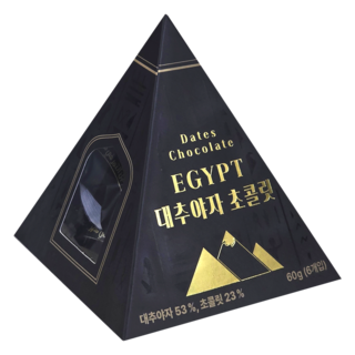 대추야자 아몬드 초콜렛, 3개, 60g