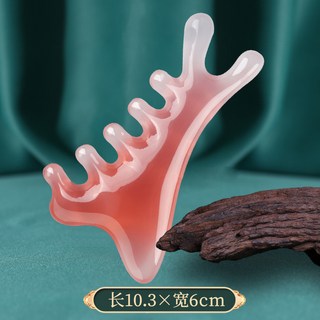 臉部刮痧板撥筋棒套裝：眼部消腫按摩工具，穴位按摩舒緩疲勞，經絡按摩, 四合一（雙拼色/塑料款）36g, 1個