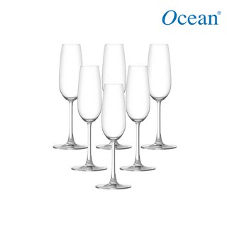 오션글라스 매디슨 샴페인 1015F07 210ml 와인잔 물잔 카페컵 6P, 6개