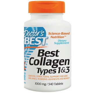 Doctor's BEST 膠原蛋白1&3型補充錠, 540顆, 1個