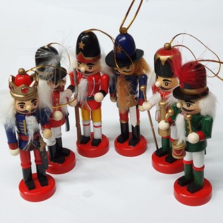 목각인형6종세트 원목인형 장식인형 인테리어소품 유럽병정 선물용품 선물세트 인형세트 목각인형 병정인형 군악대 성탄선물 장식소품 카페장식 병정세트 관절인형