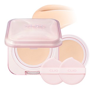 [한정기획] 클리오 킬커버 메쉬 글로우 에센셜 쿠션 기획세트 [본품+리필]+퍼프 2매, 21N 리넨, 1개