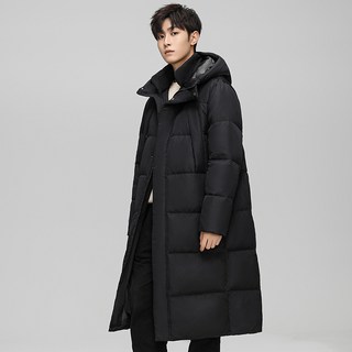 連帽情侶款加厚保暖長版羽絨外套