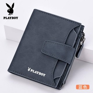 PLAYBOY花花公子男士錢包短款錢夾2021新款駕駛證一體卡包青年大學生皮夾