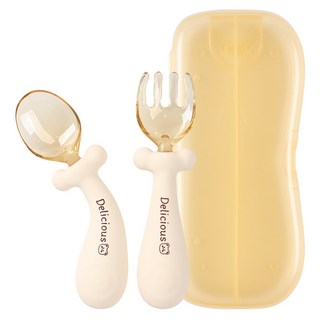 베어블리 자기주도 휘어지는 이유식 중기 완료기, 혼합색상, 1세트