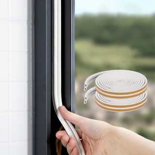 레디보드 고무패킹 문풍지 D형, 4개, 화이트