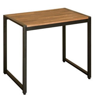 工業風簡約書桌，木紋桌面金屬桌腳，學生辦公室適用, 88*60*74.5