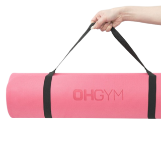 오짐 EVA 요가매트 홈트 운동 두꺼운 매트 10mm, 분홍색, 2개