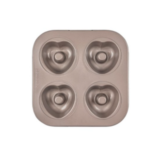 아노마드 에어프라이어 하트모양 도너츠틀 팬 4구 골드, 2개