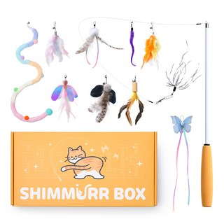 쉬머 고양이 장난감 낚시대 리필 11종 세트, 1세트, 혼합