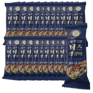 김규흔 한과 더 건강한 너츠 영양바 총25개입 (5개입 x 5), 5개, 125g