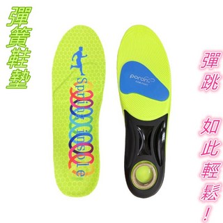 PORON 舒適運動彈簧鞋墊，緩震減壓, 灰色,35-38(260mm)買大不買小可剪裁, 1個