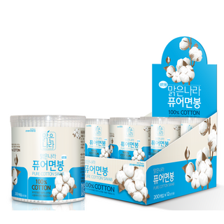 퓨어면봉 귀이개 귀면봉 200개입 면봉, 5개