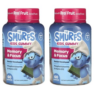兒童記憶力和注意力漿果味軟糖, 2個, 60顆