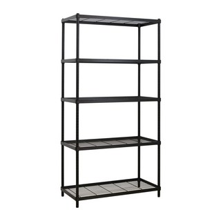 品樂生活 厚鐵框收納架, 1個, 45X90CM五層,推車款高度216CM