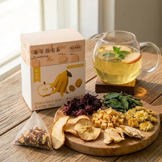 Fruithing 佛手柑紅棗枸杞茶 漢方果乾茶 無添加咖啡因, 30g, 1個, 5份