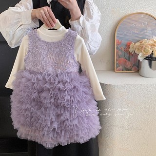 女童洋裝套裝 2025冬季新款 刷毛加厚兒童洋氣冬裝裙子女寶寶禮服公主裙韓版兩件套 新竹出貨