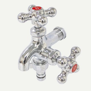 비욘드퍼니싱 국내생산 두갈래 가로 수도꼭지 KC, 1개