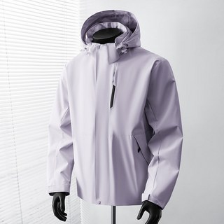 防風防水情侶沖鋒衣夾克 多巴胺色系休閑登山外套