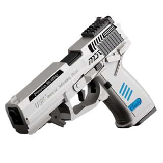 은인토이 탄피배출 블로우백 반자동 권총 자동, 실버, 1개