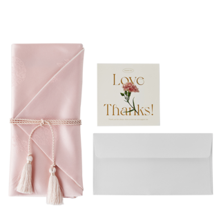 우아한 명절 용돈 봉투 예단봉투 보자기봉투, 연분홍, 1개