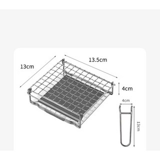 柯曼 吐司烤網 US-1615 烤土司架 304不鏽鋼 折疊收納 串燒架 野營 露營, 1個, US-1312柯曼 吐司烤網S
