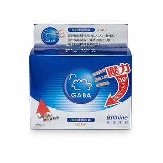 BiOline 草本舒眠膠囊 GABA 120顆, 1個