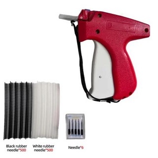 의류 태그 건 세트 stitchy clothing fixer 하고 빠른 고정 장치 핸드헬드 재봉 도구 기계, 1개, 4) Red