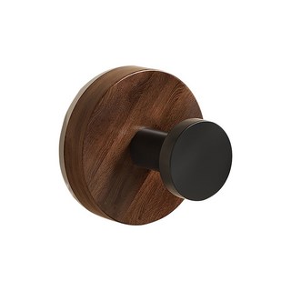 【GE MARKET】免打孔無痕強力吸盤掛勾 門後掛鈎 浴室掛勾, 胡桃木紋-吸盤掛勾, 6個