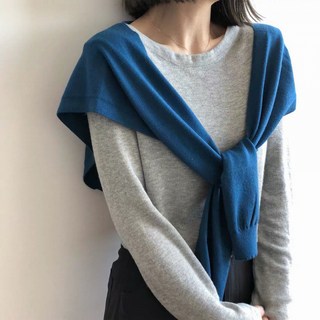 여성 가디건 숄더 니트 어깨 숄 머플러 스타일링용 패션 포인트 아이템 데일리 간절기 레이어드 가디건 셔츠 코디 스카프 니트 숄 숄더워머 미니가디건 봄 가을