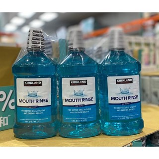 科克蘭 漱口水 薄荷配方 1.5公升x3瓶 美式賣場代購, 1個, 超商取貨限1組