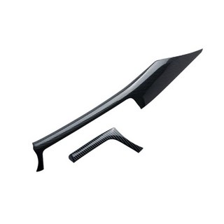 BMW 3 시리즈 2012-2018 용 2pcs 탄소 섬유 룩 콘솔 대시 보드 트림 스트립