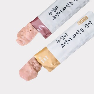 누심비 고양이 간식 15g 참치 50개 닭고기 50개 길고양이 혼합 100개 대용량, 2개