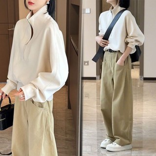 2025年流行早春裝搭配一整套初春新款微胖顯瘦小個子穿搭兩件套裝女