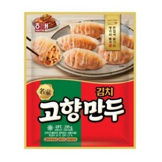 해태 명가 김치 고향만두 295g+295g, 1개, 590g
