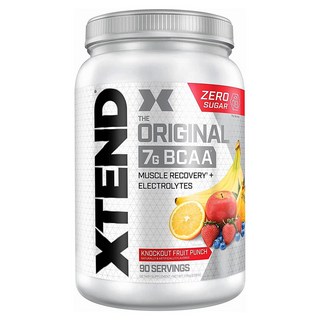 Xtend THE ORIGINAL 7G BCAA粉末 肌力補充 + 電解質 柳橙綜合水果口味, 1罐, 1.17kg